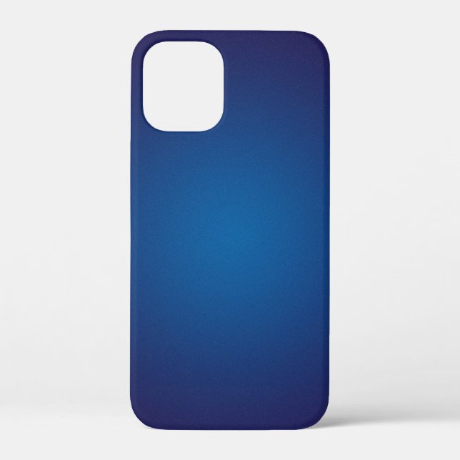 Deep Dark Blue Grainy Vignette Case-Mate iPhone Case (Back)