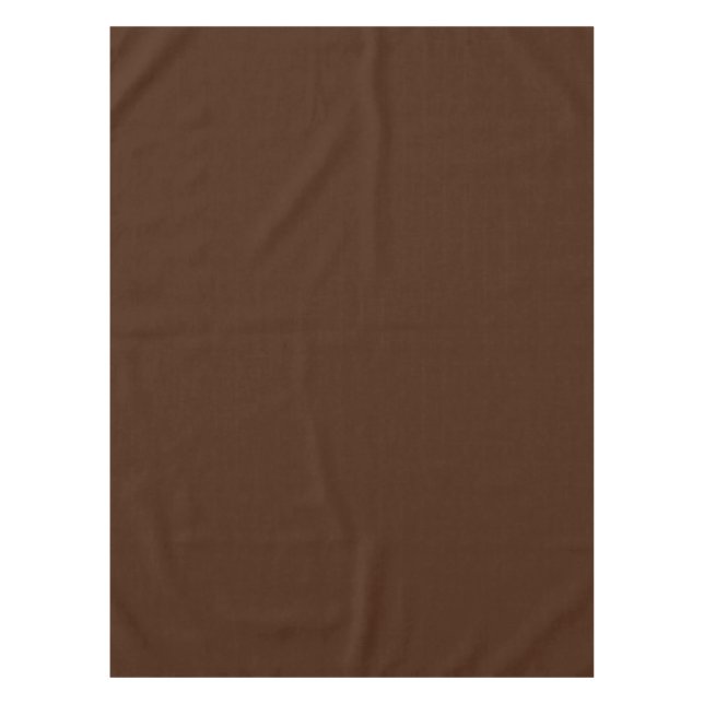 Deep Dark Brown Solid Colour Tablecloth (Front)
