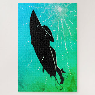 Deep Dive – Surfer's Underwater Journey Jigsaw Puzzle