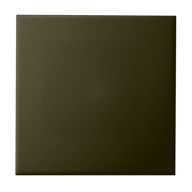 Deep Earth Brown Solid colour | #272101 Ceramic Tile (Front)