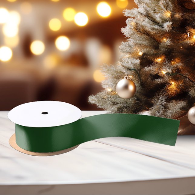 Deep Elegant Christmas Green - Satin Ribbon (Creator Uploaded)