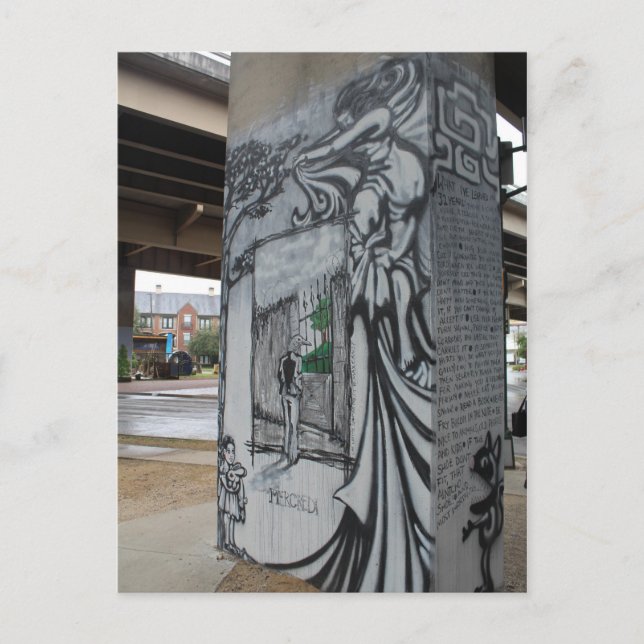 Deep Ellum Graffiti Artwork # 37 Postcard (Front)