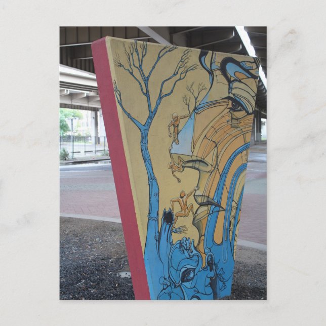 Deep Ellum Graffiti Artwork # 81 Postcard (Front)