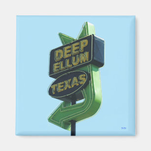 DEEP ELLUM TEXAS sign magnet