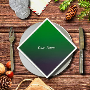 Deep Emeral gradient   Napkin