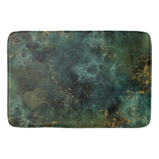Deep Emerald Elegant Bath Mat