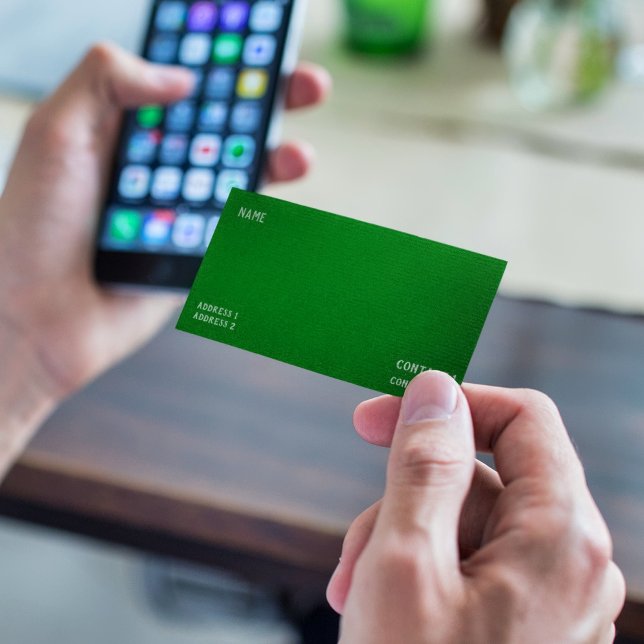 Deep Emerald Green Business Card (Creator Uploaded)