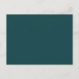 Deep Emerald Green Solid Trend Colour Background Postcard