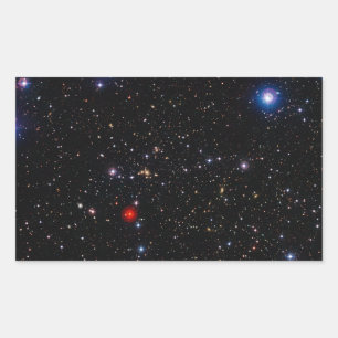 Deep Field Image Galaxy Supercluster Abell 901 902 Rectangular Sticker