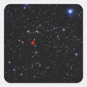 Deep Field Image Galaxy Supercluster Abell 901 902 Square Sticker