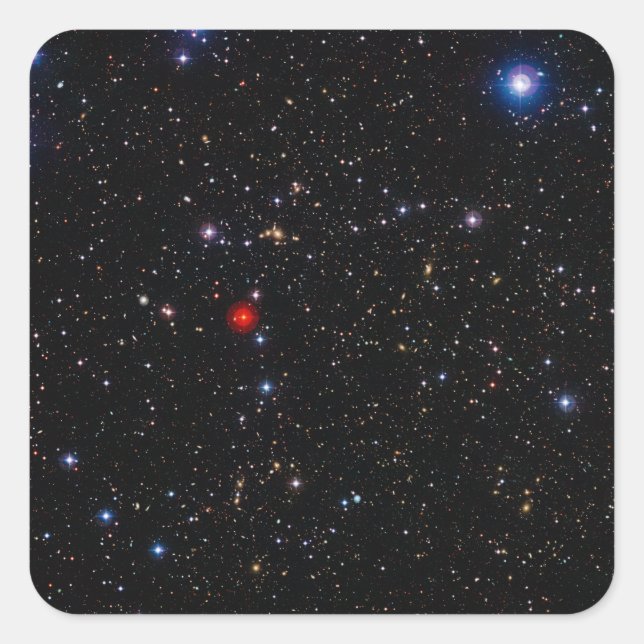Deep Field Image Galaxy Supercluster Abell 901 902 Square Sticker (Front)