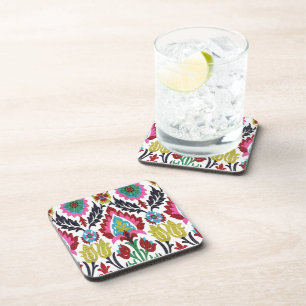 Deep Floral Art Coaster