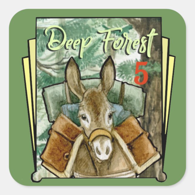 Deep Forest 5 Square Sticker (Front)