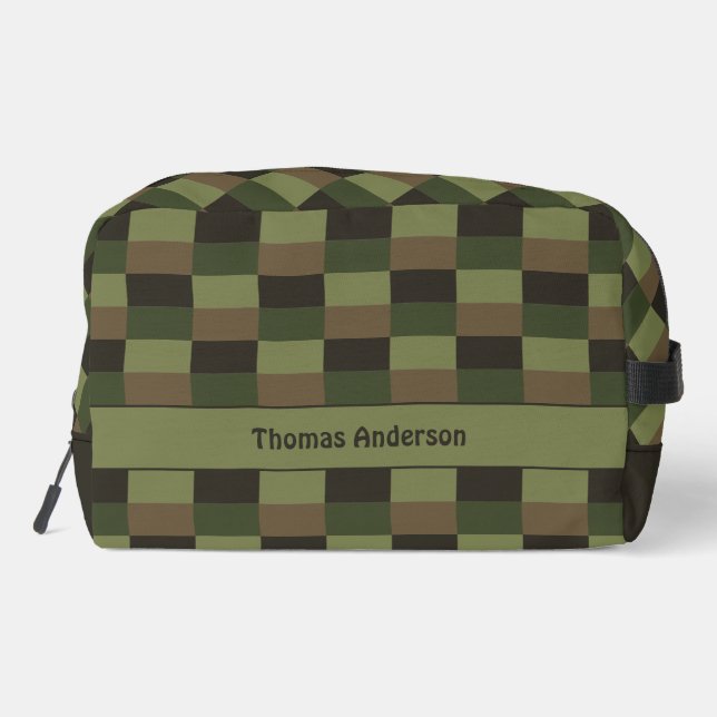 Deep Forest Colour Combination Dopp Kit (Back)