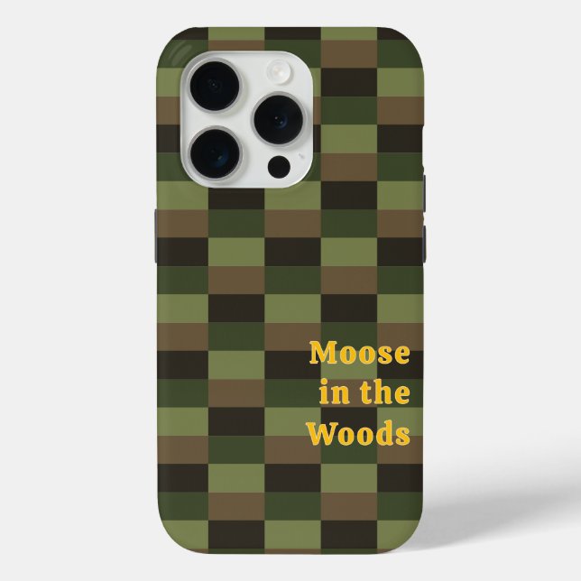 Deep Forest Colour Combination with Yellow Case-Mate iPhone Case (Back)