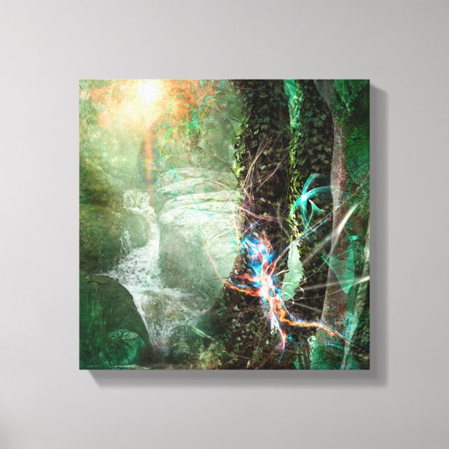 DEEP FOREST ELEMENTAL SPRITE CANVAS PRINT (Front)