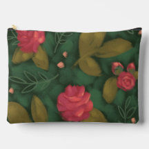 Deep Forest Floral Bag