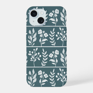 Deep Forest Green Botanical Herbarium Garden iPhone 15 Case