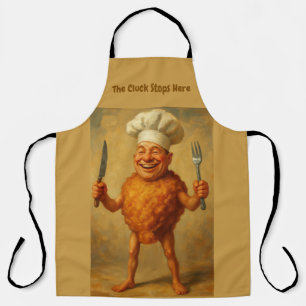 “Deep Fried Dreams” –  A Humourous Portrait Apron