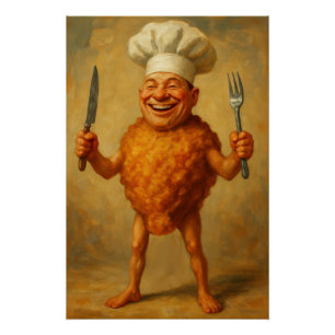 “Deep Fried Dreams” – A Humourous Portrait Poster