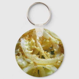 Deep fried onions key ring