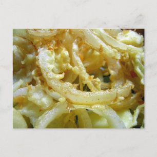 Deep fried onions postcard