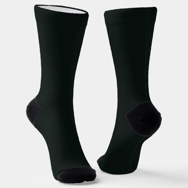 Deep Green Solid Plain Colour Socks (Angled)