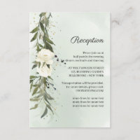 Deep Greenery Wreath white Roses Wedding Reception