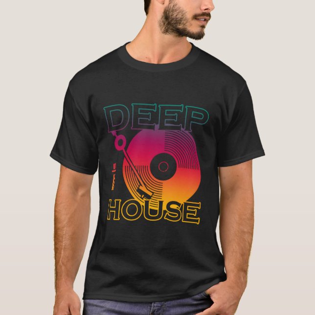 Deep House Music T-Shirt (Front)