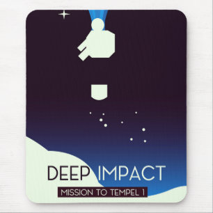 Deep Impact Space Art Mouse Pad