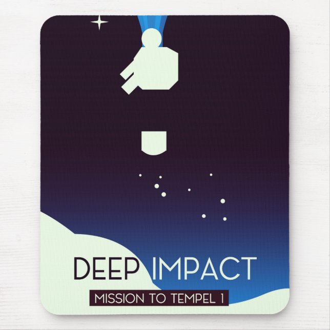 Deep Impact Space Art Mouse Pad (Front)