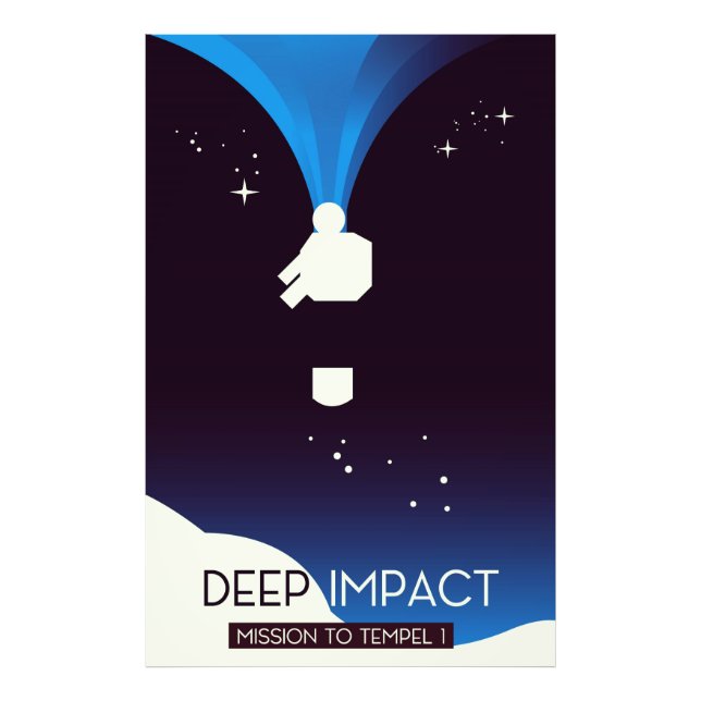 Deep Impact Space Art Photo Print (Front)