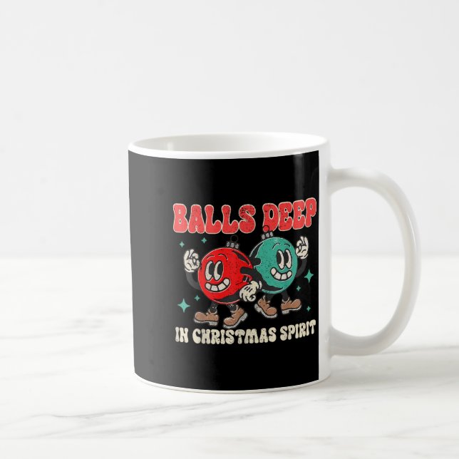 Deep In Christmas Srit Christmas Humorous Festive  Coffee Mug (Right)