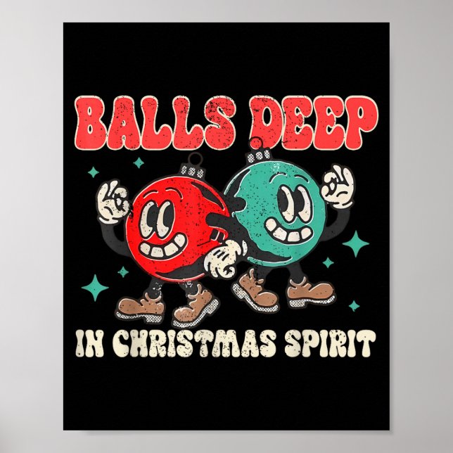 Deep In Christmas Srit Christmas Humorous Festive  Poster (Front)
