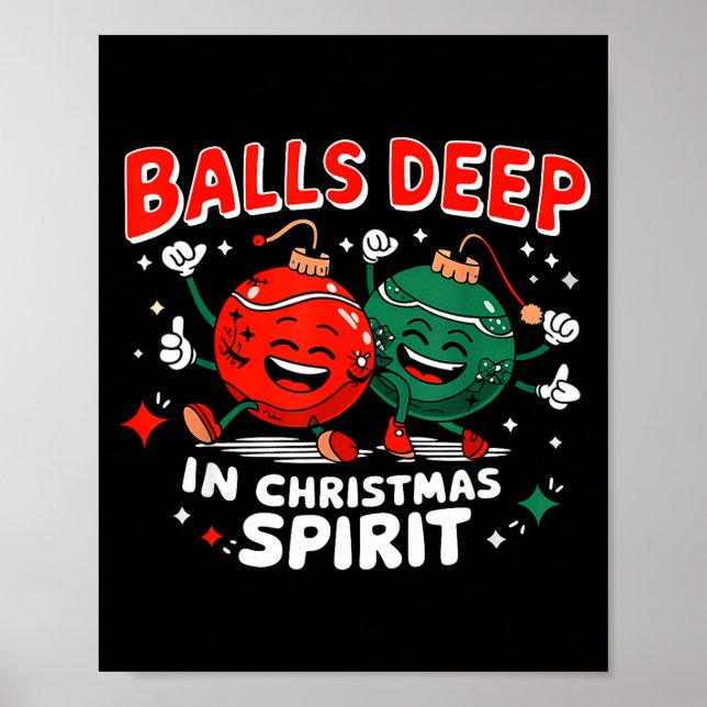 Deep In Christmas Srit Christmas Humorous Festive  Poster (Front)