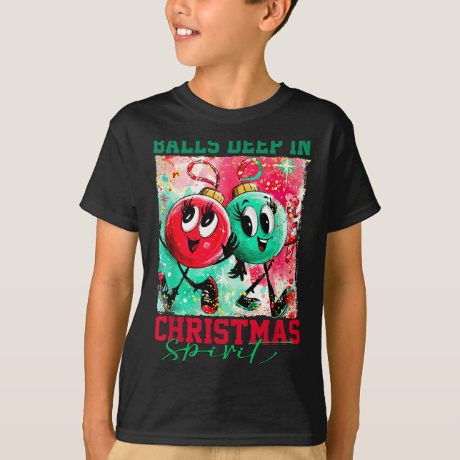 Deep In Christmas Srit Christmas Humorous Festive  T-Shirt (Front)