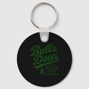 Deep In Christmas Srit Funny Adult Christmas Tee Key Ring
