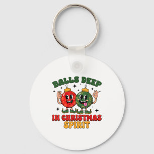 Deep In Christmas Srit Funny Christmas Saying Key Ring