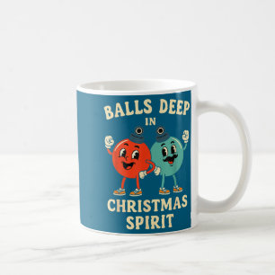 Deep In Christmas Srit Funny Retro Holiday Humor Coffee Mug