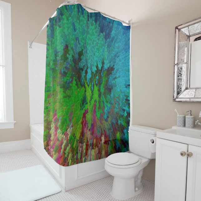 Deep in our Seas.... Shower Curtain (In Situ)