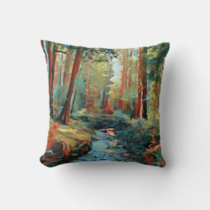 Deep in the California Pine Woods Cushion