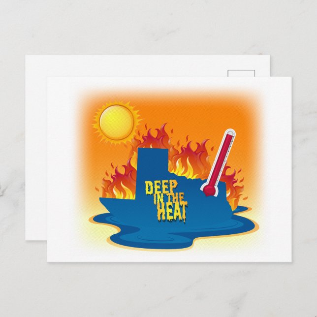 Deep In The Heat of Texas T-Shirt Postcard (Front/Back)