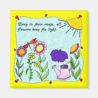 Deep in their Roots Square Magnet