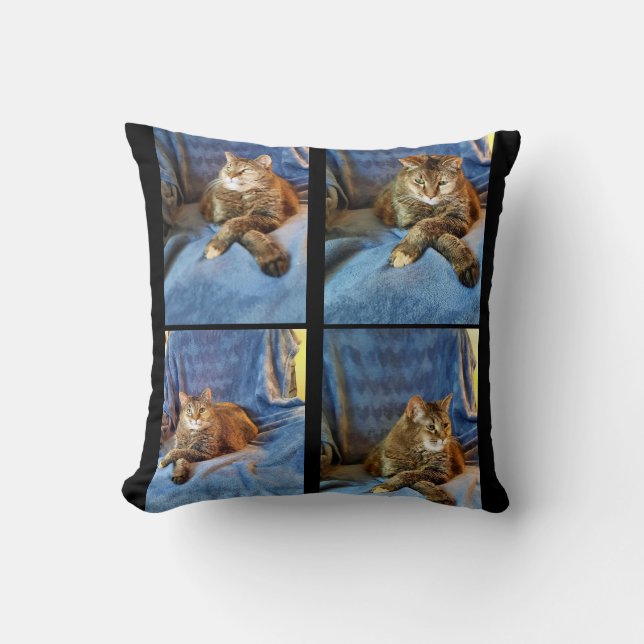 DEEP IN THOUGHT KITTY  CUSHION (Front)