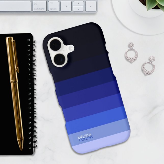 Deep Indigo Fade Gradient Colour Stripes  (Creator Uploaded)