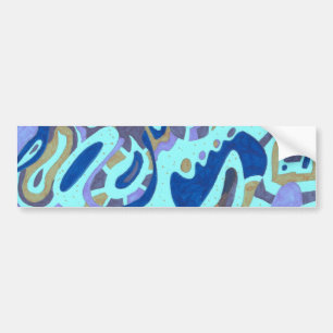"Deep is the Ocean" Abstract Bumper Sticker