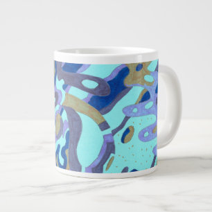"Deep is the Ocean" Original Abstract Large Coffee Mug