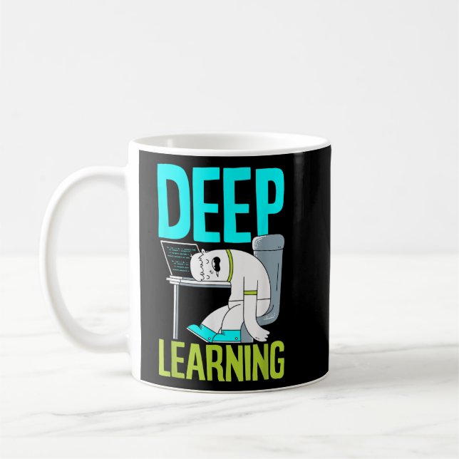 Deep Learning Funny Artificial Intelligence Machin Coffee Mug (Left)