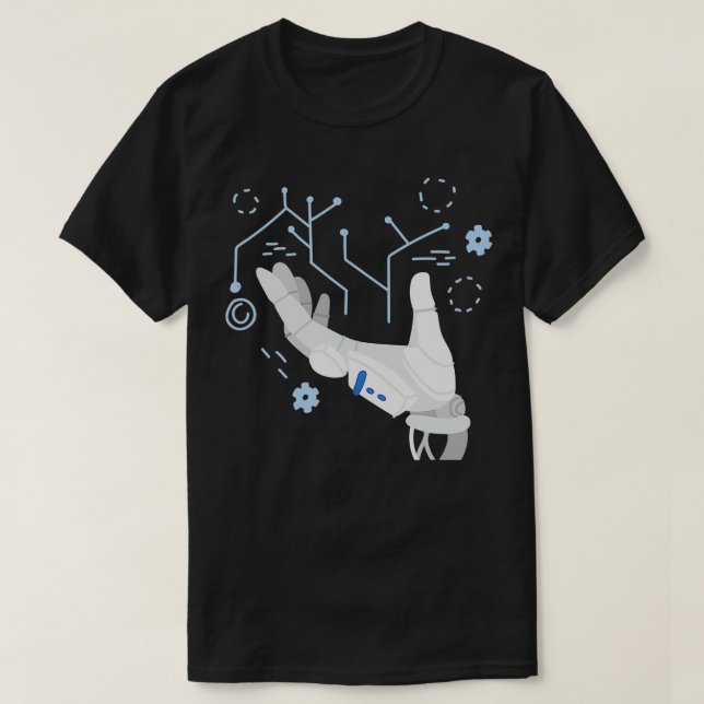 Deep Learning Robot Hand AI Programming Engineer G T-Shirt (Design Front)