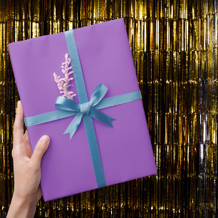 Deep Lilac Solid Colour Wrapping Paper